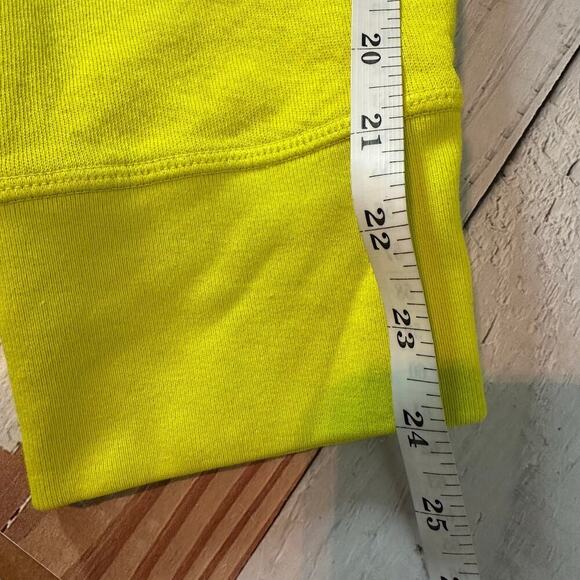 FREECITY 3/4 Cotton Sweatpants Jogger Glow Yellow Size Small - Picture 9 of 9